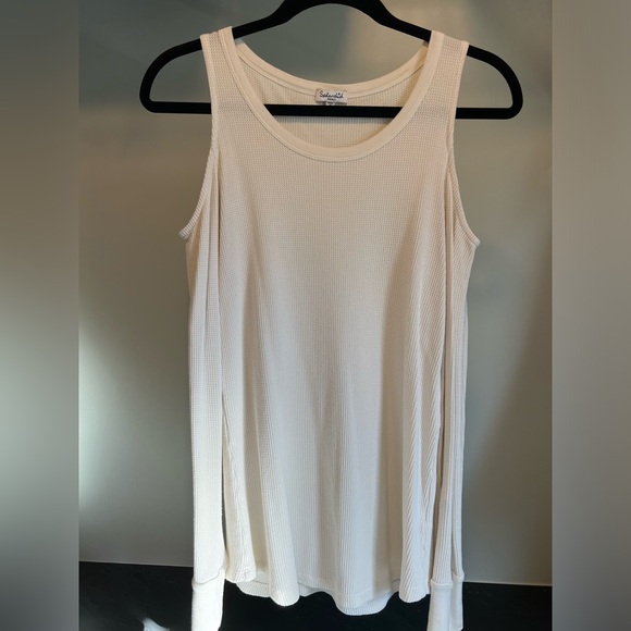Splendid Thermal Cold Shoulder Top - Picture 1 of 4